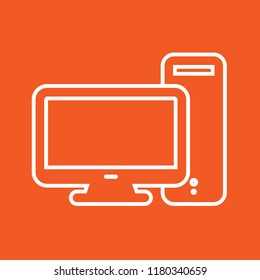 Computer icon, stock vector illustration, EPS10. 