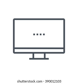 Computer icon suitable for info graphics, websites and print media and  interfaces. Line vector icon.