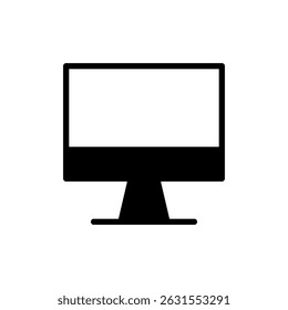 Computer icon symbol for apps and websites. computer monitor sign and symbol