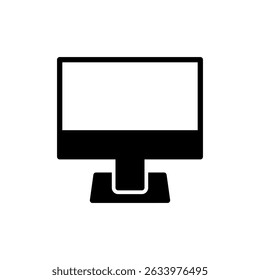 Computer icon symbol for apps and websites. computer monitor sign and symbol