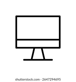 Computer icon symbol for apps and websites. computer monitor sign and symbol