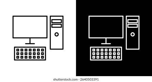 Computer icon symbol concept for graphic design, Website, UI. EPS