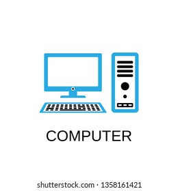Computer icon. Computer symbol design. Stock - Vector illustration can be used for web