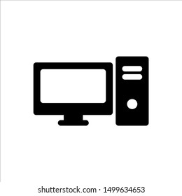 Computer icon. Symbol of Gadget or Device with trendy flat line style icon for web site design, logo, app, UI isolated on white background. vector illustration eps 10