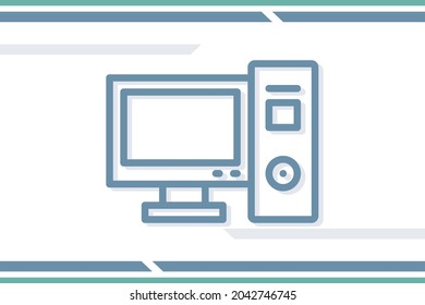  Symbol für Computer-Symbol aus der Sammlung moderner Geräte für mobiles Konzept und Web-Apps Design. Vektorgrafiken für Haushalt und elektronische Vektorgrafiken