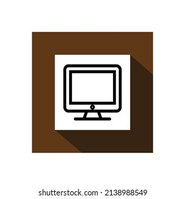 computer icon, technology icon vector illustration.