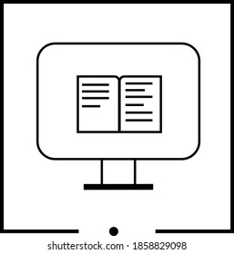 Computer icon template color editable vector sign isolated on white background for web , UI 