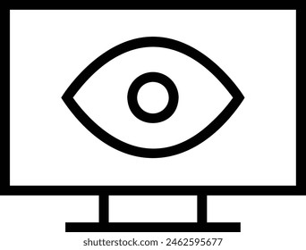 computer icon. Thin linear style design isolated on white background