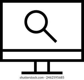 computer icon. Thin linear style design isolated on white background