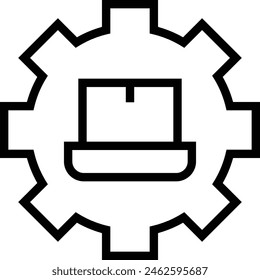 computer icon. Thin linear style design isolated on white background