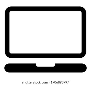 computer icon in trendy flat style isolated on white background. for web and app