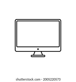 computer icon, tv vector, lcd illustration