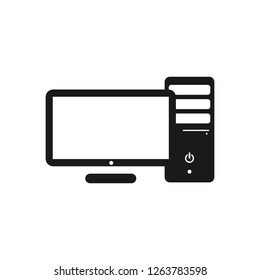 computer icon - vector