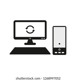computer icon - vector
