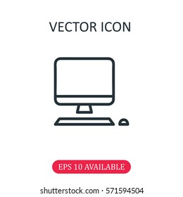 Computer icon vector