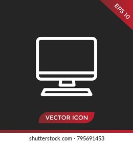 Computer icon vector
