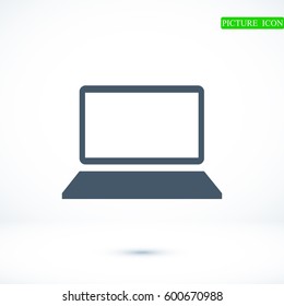 computer icon, vector best flat icon  EPS