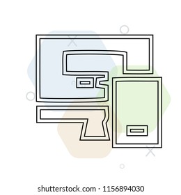 Computer icon vector can be used as png, Computer