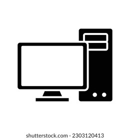 computer icon vector design template in white background