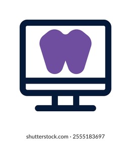 computer icon. vector dual tone icon for your website, mobile, presentation, and logo design.