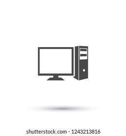 Computer icon. Vector  Eps 10 