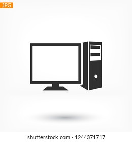 Computer icon. Vector  Eps 10 