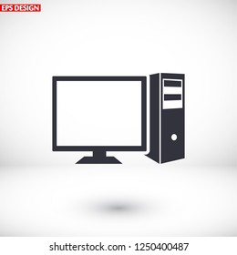Computer icon. Vector  Eps 10 
