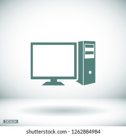 Computer icon. Vector  Eps 10 