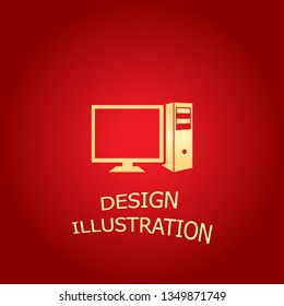 Computer icon. Vector  Eps 10 