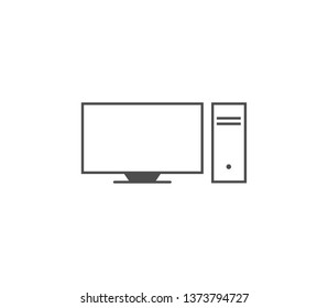 Computer icon . Vector . EPS 10