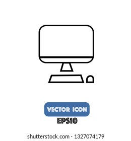 computer icon  computer vector eps10