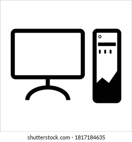 Computer icon vector graphic design