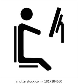 Computer icon vector graphic design