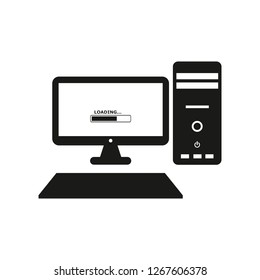 computer icon vector illustration - vector