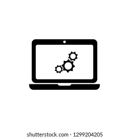 Computer icon. Vector illustration.