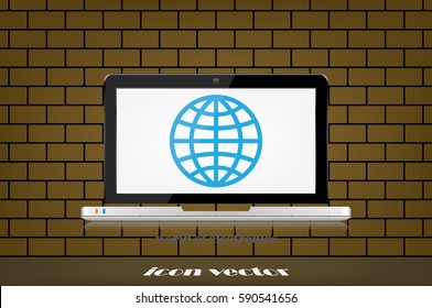 Computer icon vector illustration.