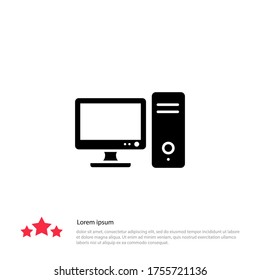 computer Icon. Vector illustration EPS 10.