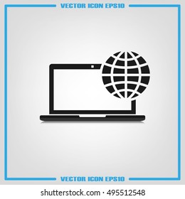 Computer icon vector illustration eps10.