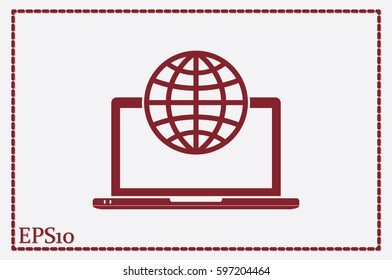 Computer icon vector illustration eps10.