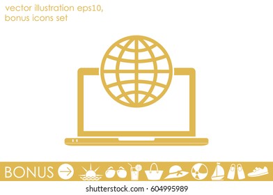 Computer icon vector illustration eps10.