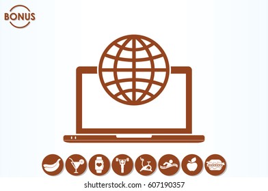 Computer icon vector illustration eps10.
