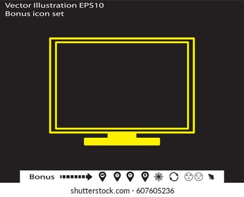 computer icon, vector illustration eps10