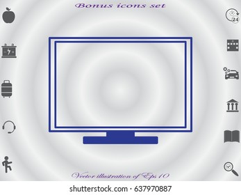 computer icon, vector illustration eps10