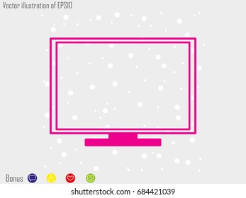 computer icon, vector illustration eps10