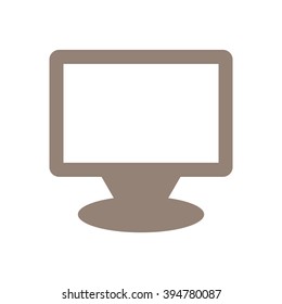  Computer  icon, vector illustration. Flat design style