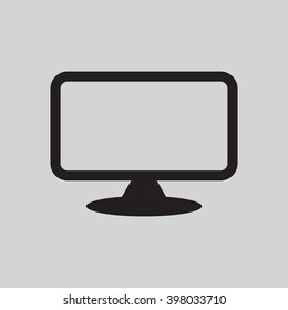  Computer  icon, vector illustration. Flat design style
