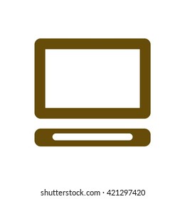 computer  icon, vector illustration. Flat design style