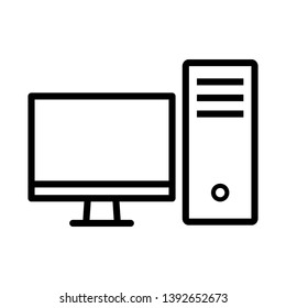 Computer Icon Vector Illustration Logo Template