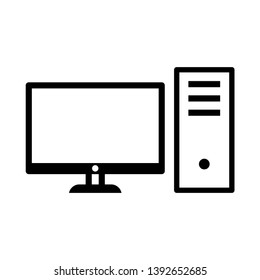 Computer Icon Vector Illustration Logo Template