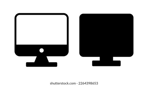 Computer icon vector illustration. computer monitor sign and symbol